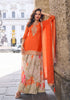 Anaita Orange Heavy Chinon Silk Palazzo Suit With Sequence Work - Distacart
