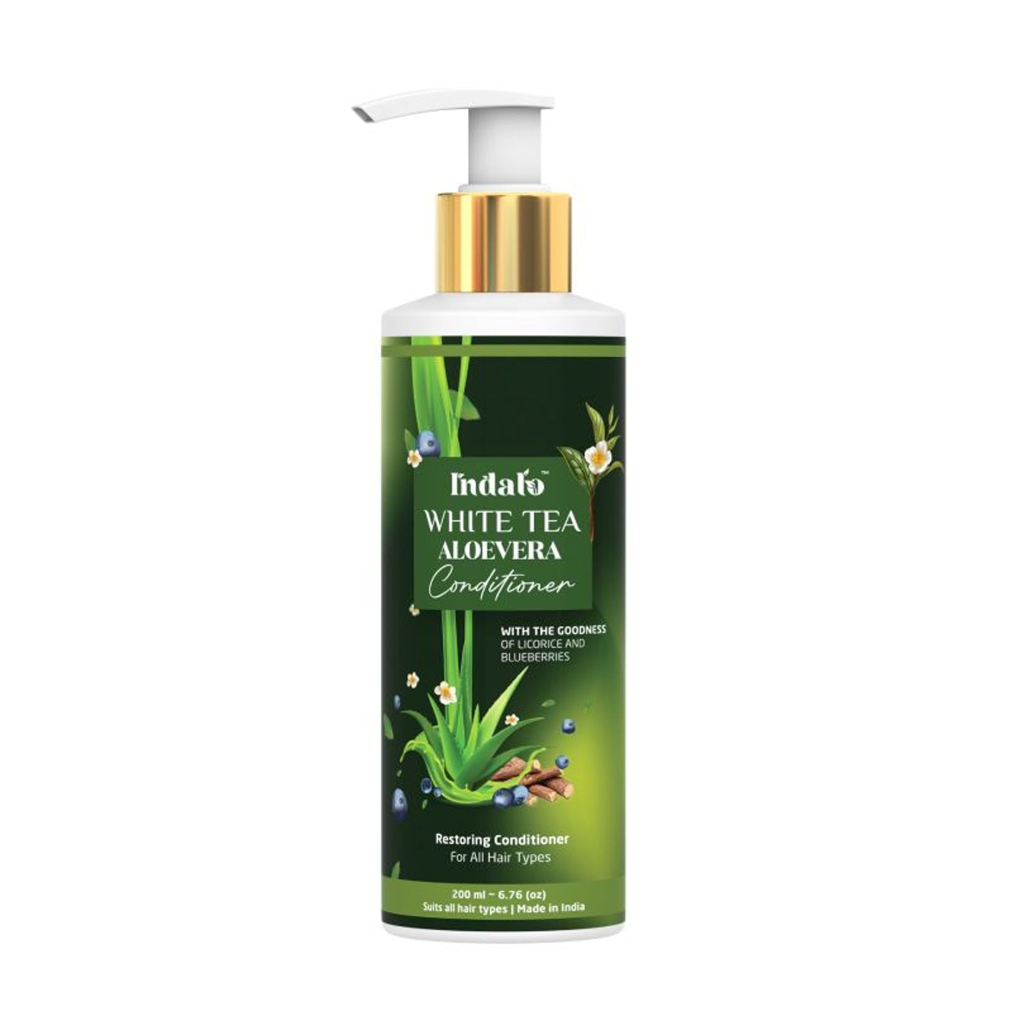 Indalo White Tea Aloe Vera Conditioner For Oily Hair - Dista
