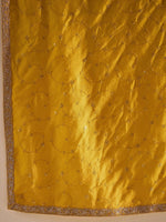Thumbnail for Indo Era Yellow Paisley Embroidered Regular Straight Kurta With Trousers & Dupatta