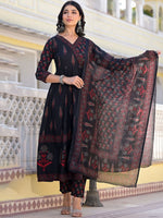 Thumbnail for Kalini Ethnic Motifs Printed Kurta with Trousers & Dupatta