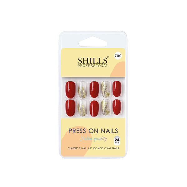 shills professional reusable press on nails oval spn700