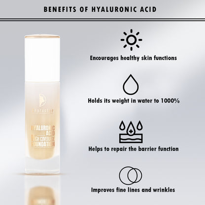 Character Hyaluronic Acid High Coverage Foundation - Tan Glow 002 - Distacart