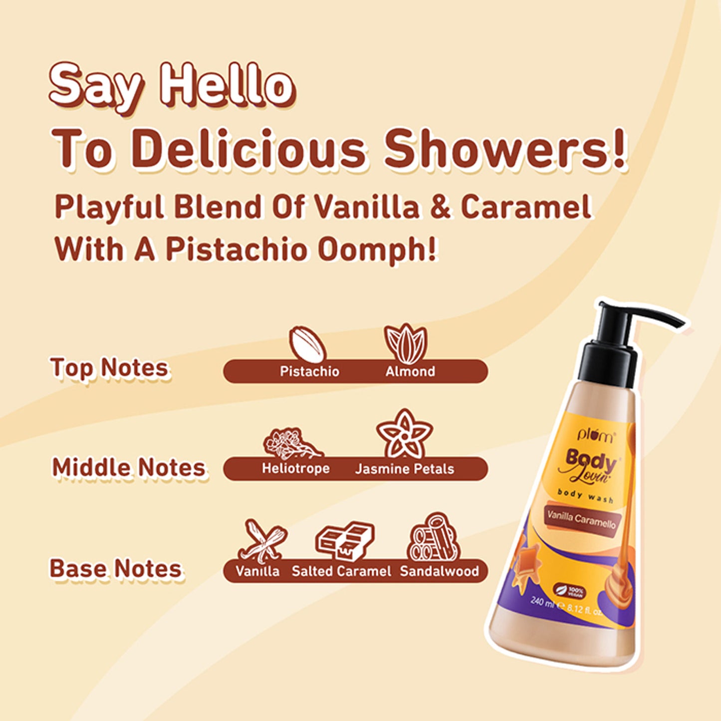 Plum Body Lovin Vanilla Caramello Body Wash - Distacart
