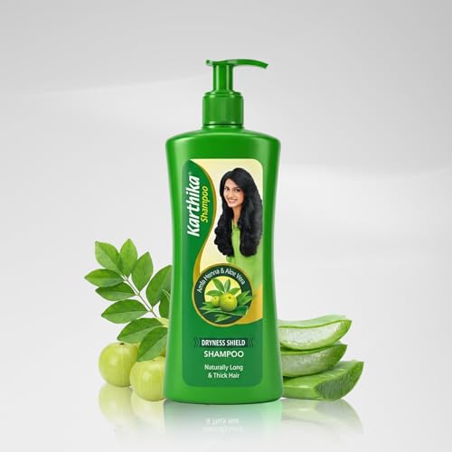 Image 2 of Karthika Dryness Shield Shampoo with Amla, Henna & Aloe Vera 650 ml