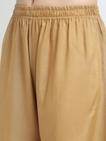 Thumbnail for TAG 7 Women Pack of 2 Black & Beige Solid Wide-Leg Palazzos