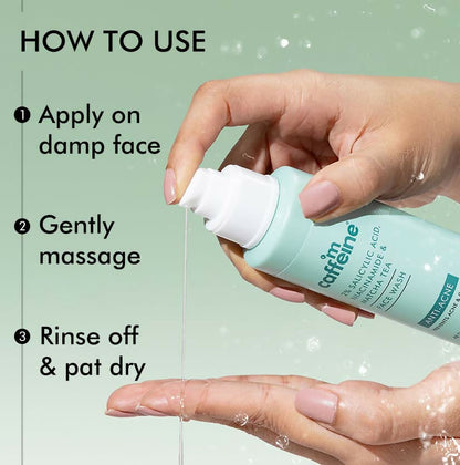 mCaffeine 2% Salicylic Acid Niacinamide & Matcha Tea Face Wash - Distacart