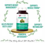 Thumbnail for bliss welness weight management cla carb controller green coffee bean extract veg tablet