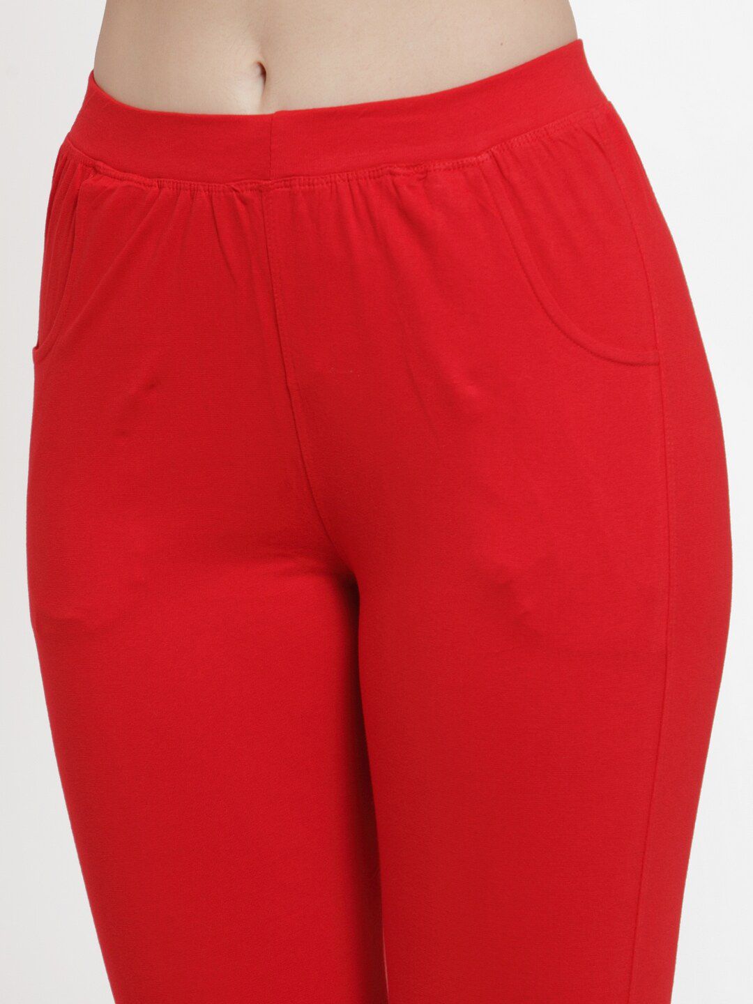 TAG 7 Women Pack Of 2 Solid Straight-Fit Ankle-Length Leggings - Distacart