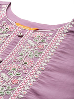 Thumbnail for Indo Era Women Floral Yoke Design Regular Thread Work Kurta with Trousers & Dupatta