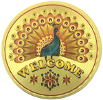 Thumbnail for Stickerbazaar Micro Golden Embossing Rangoli Stickers - Distacart