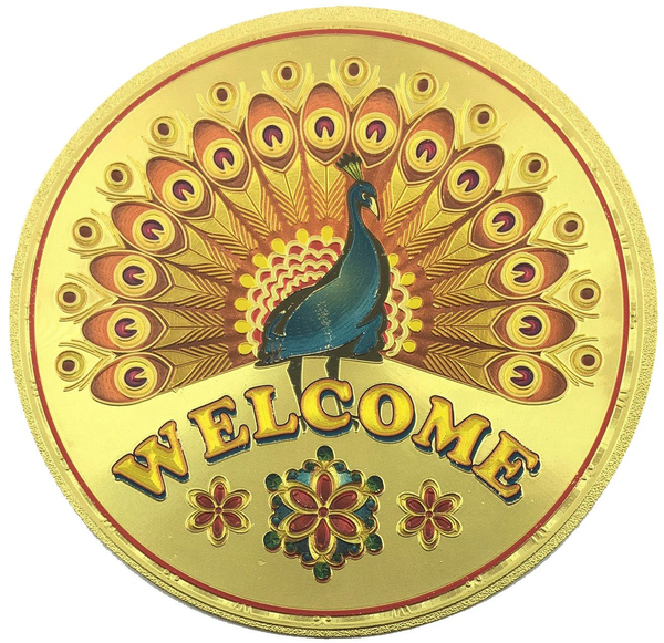 Stickerbazaar Micro Golden Embossing Rangoli Stickers - Distacart