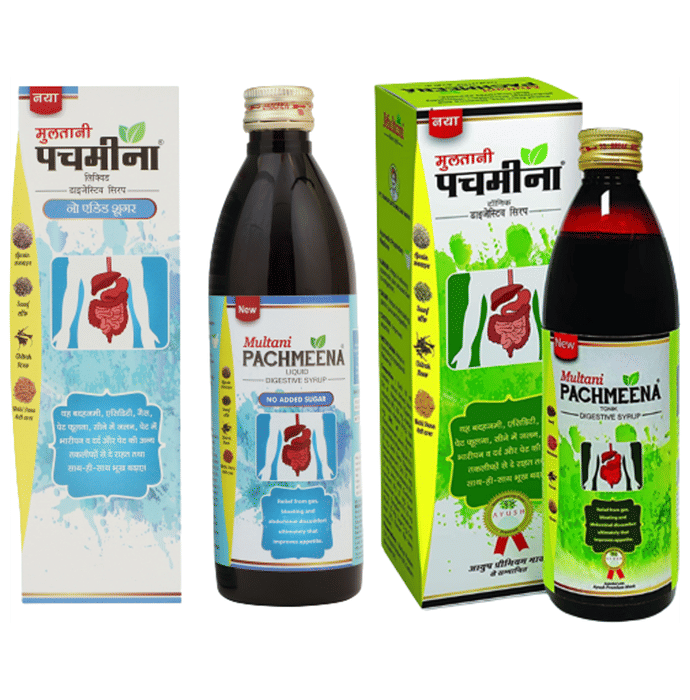 Multani Combo Pack of Pachmeena Tonik & Pachmeena Liquid No Added Sugar (300ml Each)