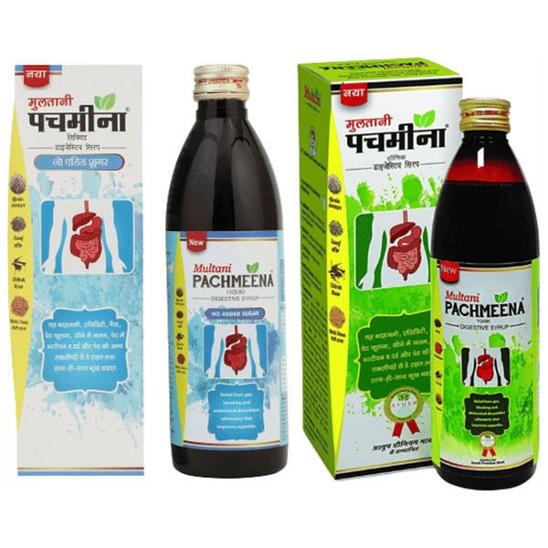Multani Combo Pack of Pachmeena Tonik & Pachmeena Liquid No Added Sugar (300ml Each)
