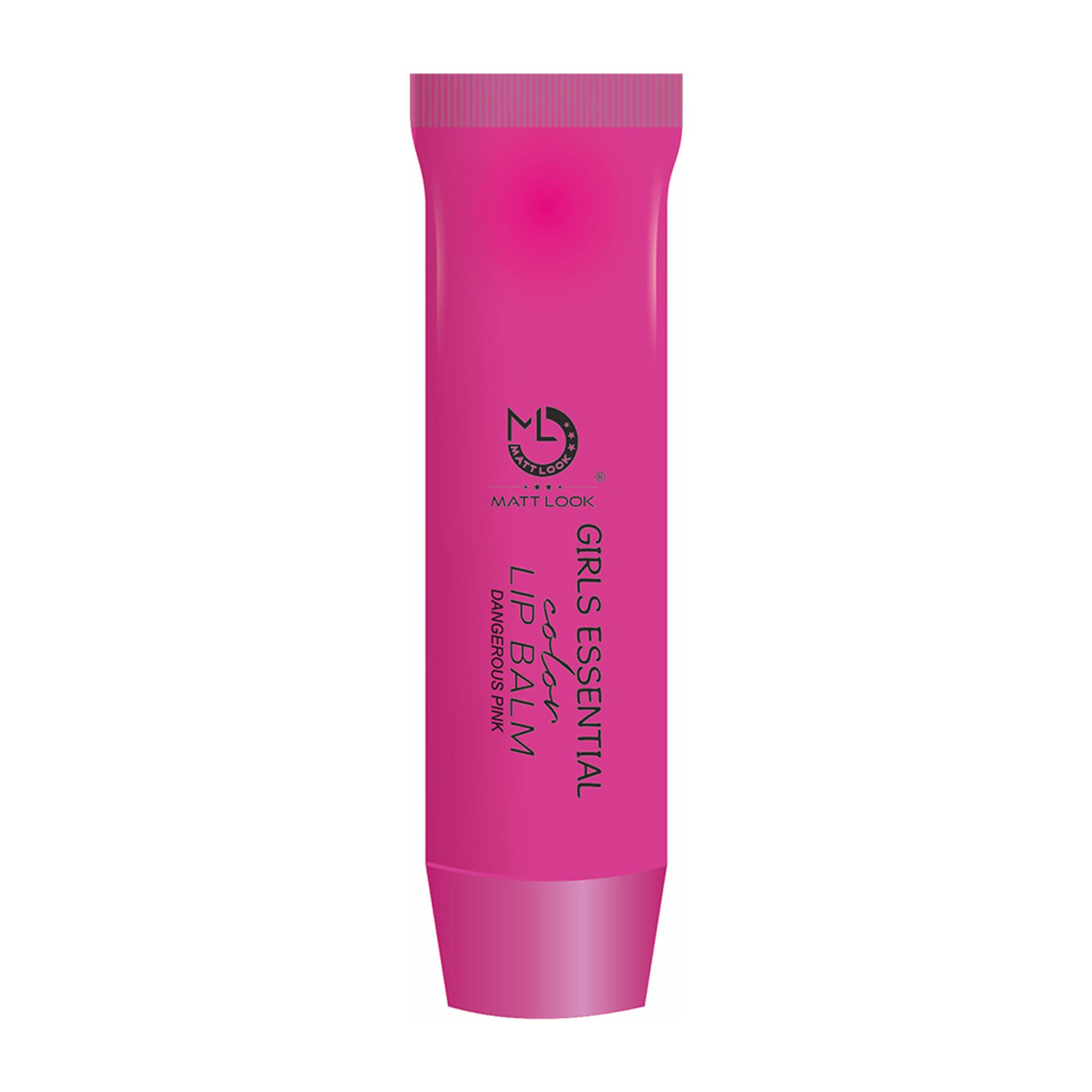 Matt Look Lip Makeup Girls Essential Color Moisturizing Lip Balm - Dangerous Pink - Distacart