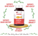 Thumbnail for bliss welness heart health arctic fish oil high potency omega 3 softgel capsule