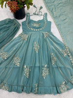 Thumbnail for Teeya Creation New Womens Trendy Embroidery Sequence Work Kurta Set - Dista