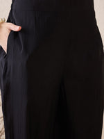 Thumbnail for Indo Era Floral Embroidered Round Neck Sequinned Linen Kurta With Trousers & Dupatta