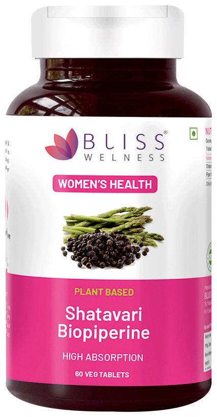 bliss welness womens wellness shatavari biopiperine veg tablet