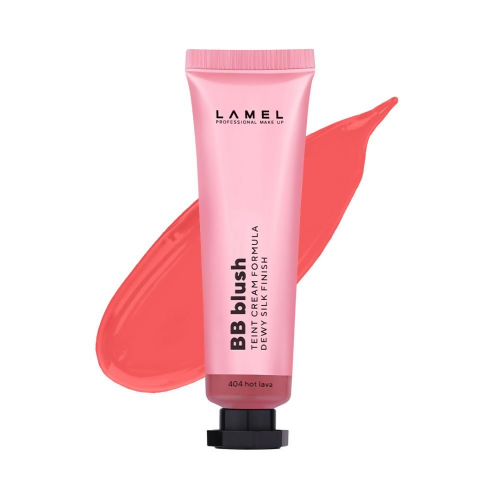 Lamel BB Blush For Dewy Silk Finish - 404 Hot Lava - Distacart