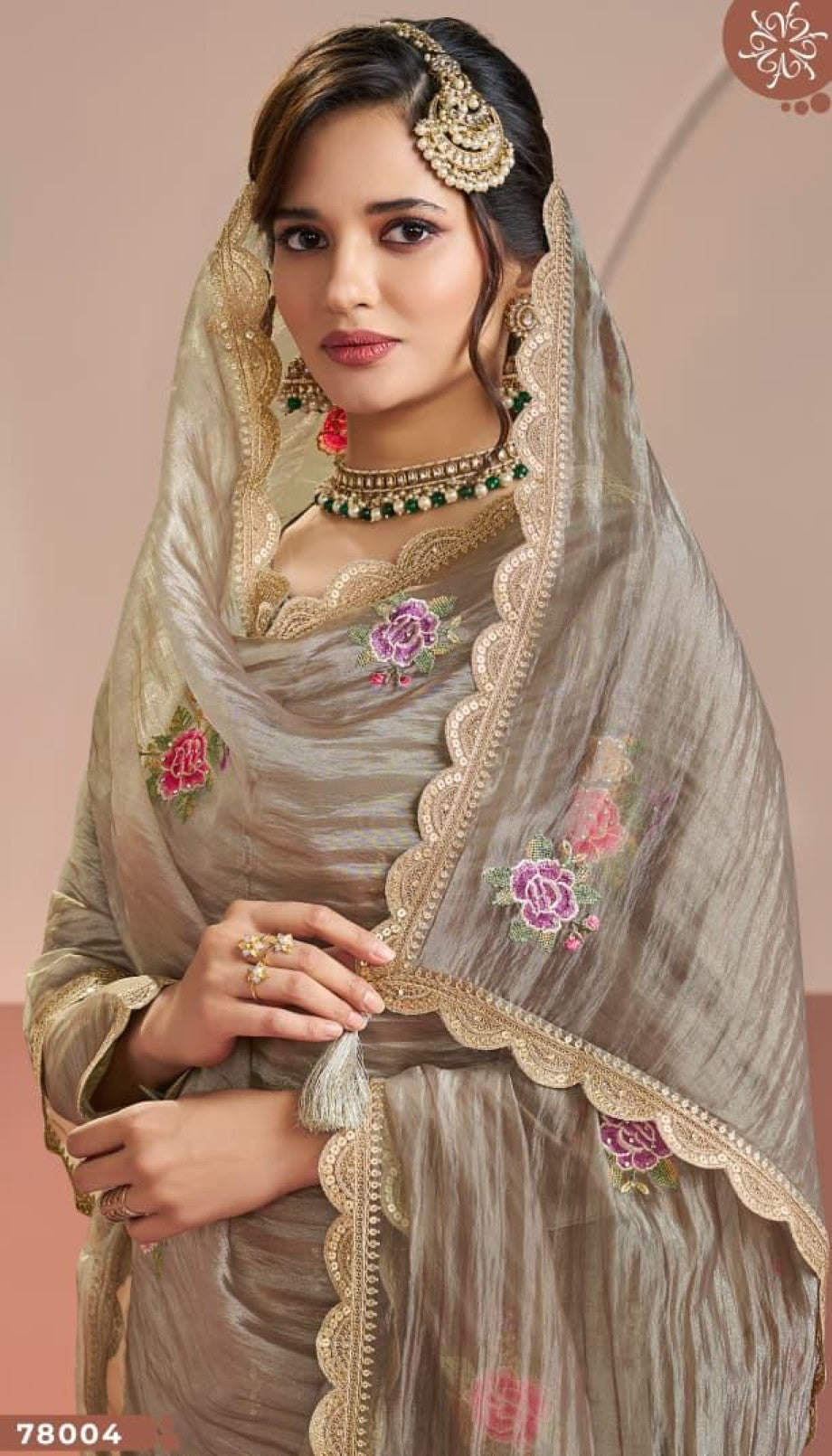 Anaita Chiku Gold Silk Suit With Embroidery & Zari Work - Distacart
