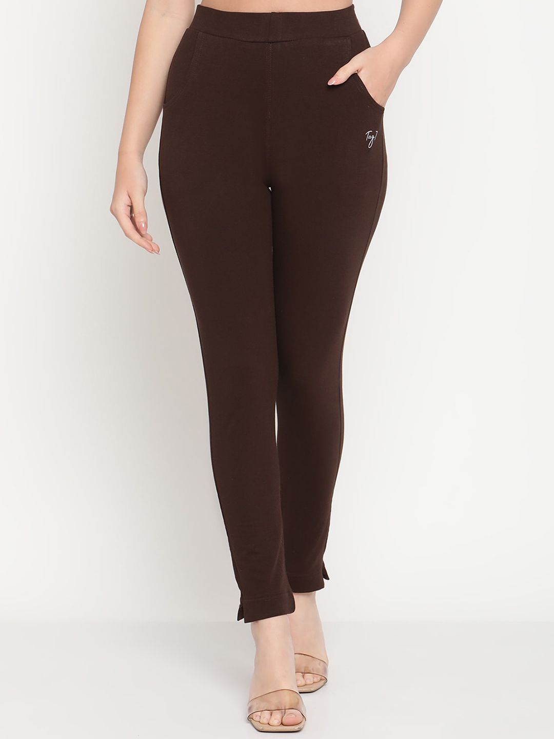 TAG 7 Pack of 2 Blue & Brown Ankle-Length Leggings - Distacart