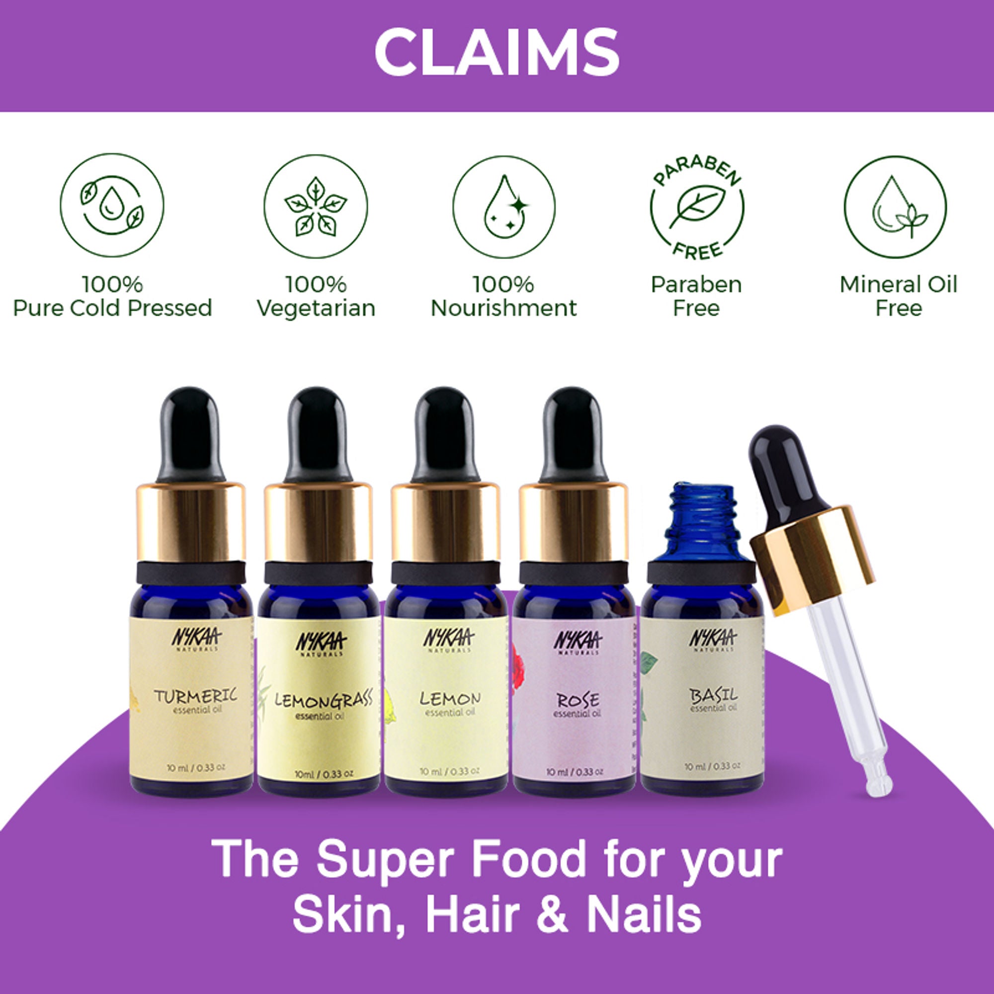 Nykaa Naturals Lavender Essential Oil - Combats skin inflammation and Dandruff - 100% Natural - Distacart