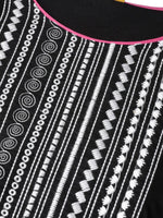 Thumbnail for AURELIA Women Black & White Embroidered Detail Maxi Dress - Distacart