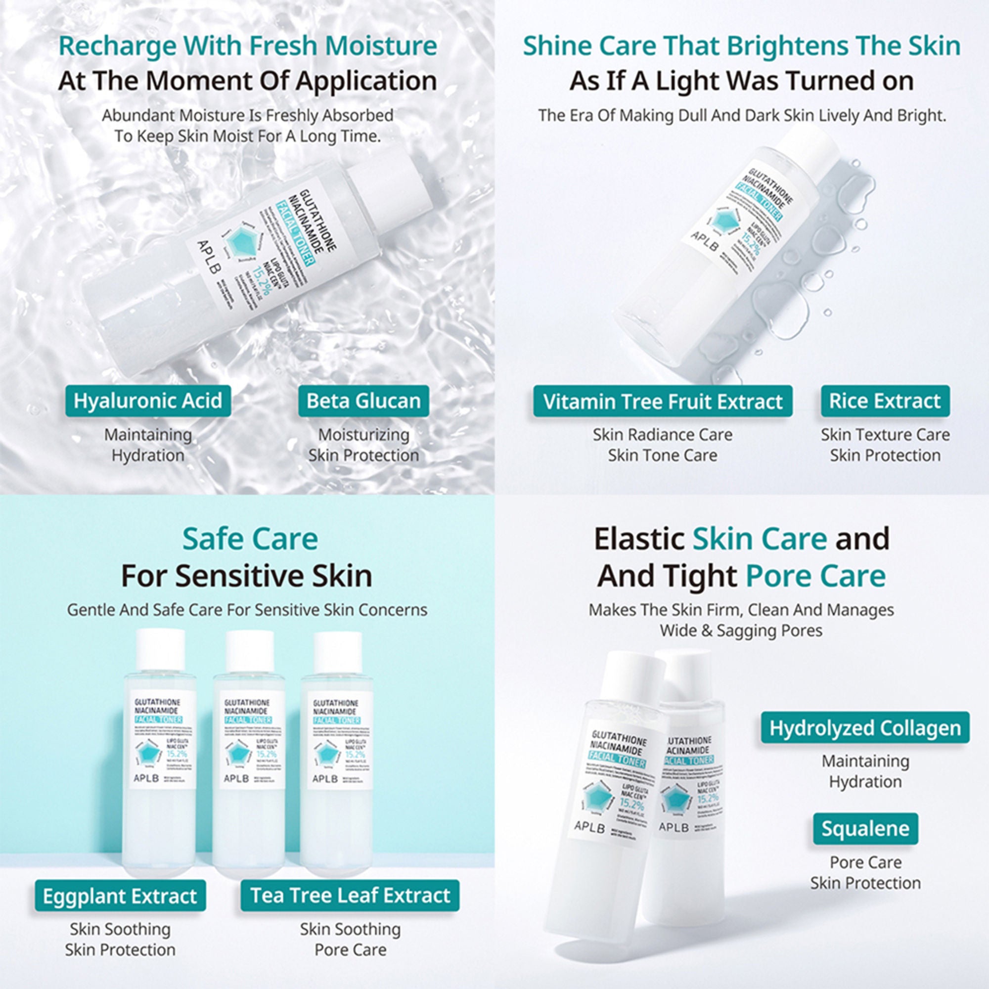 APLB Glutathione Niacinamide Facial Toner - Distacart