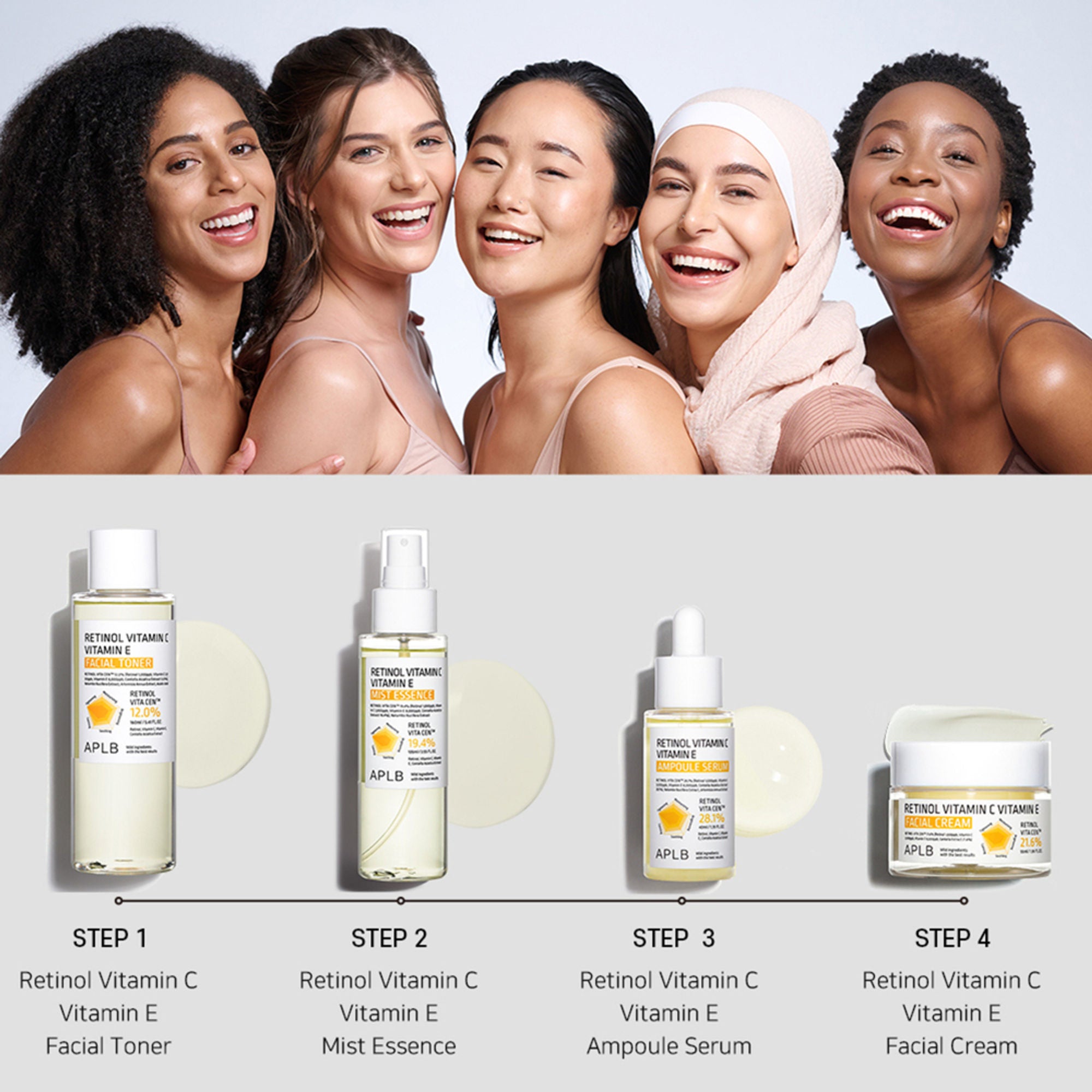 APLB Retinol Vitamin C Vitamin E Facial Cream - Distacart