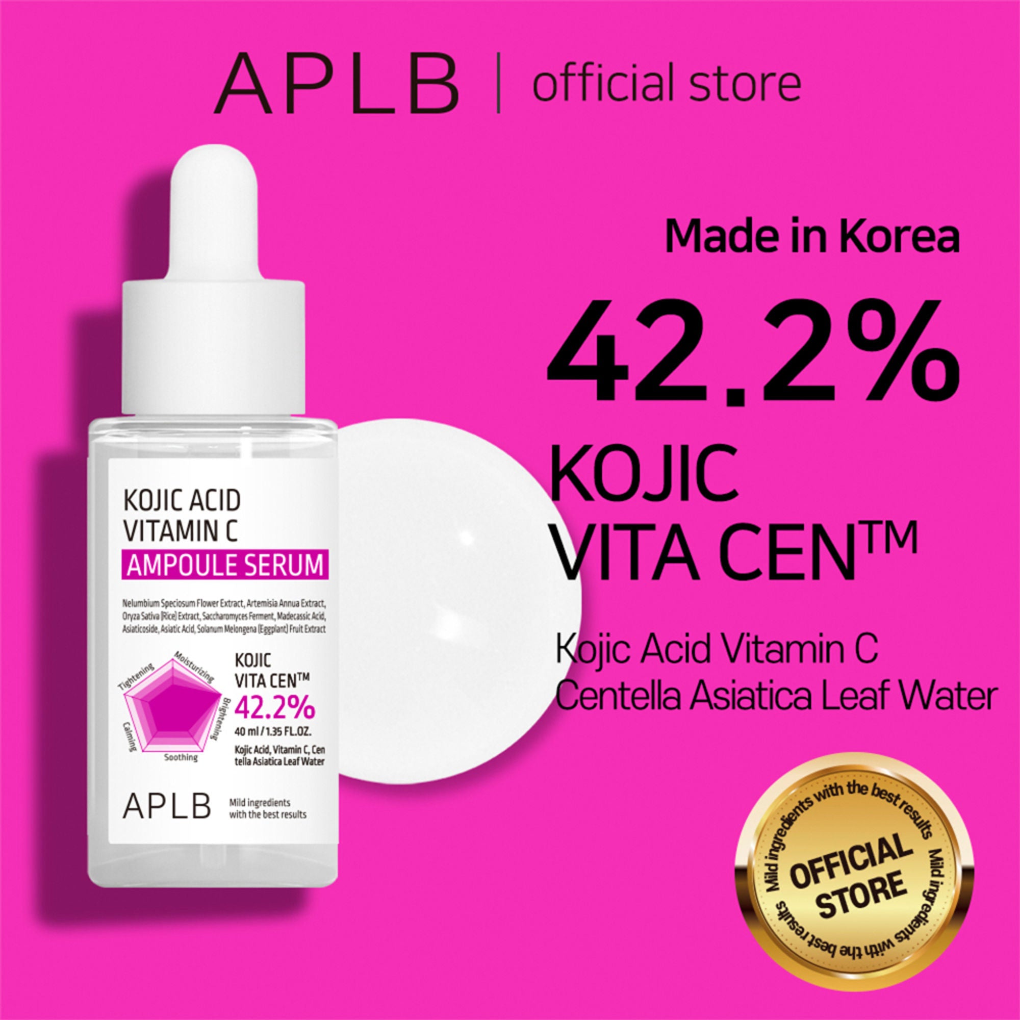 APLB Kojic Acid Vitamin C Ampoule Serum - Distacart
