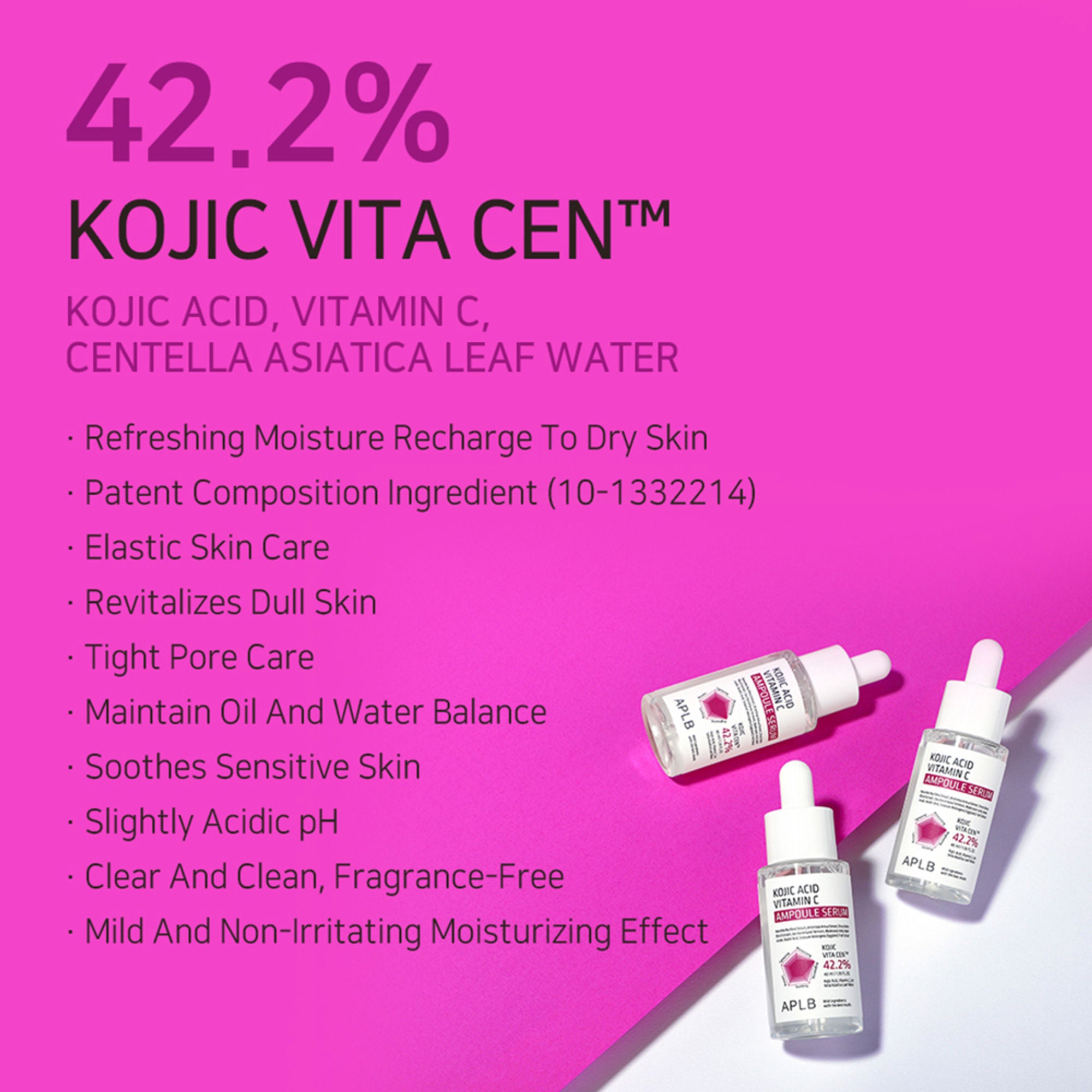 APLB Kojic Acid Vitamin C Ampoule Serum - Distacart