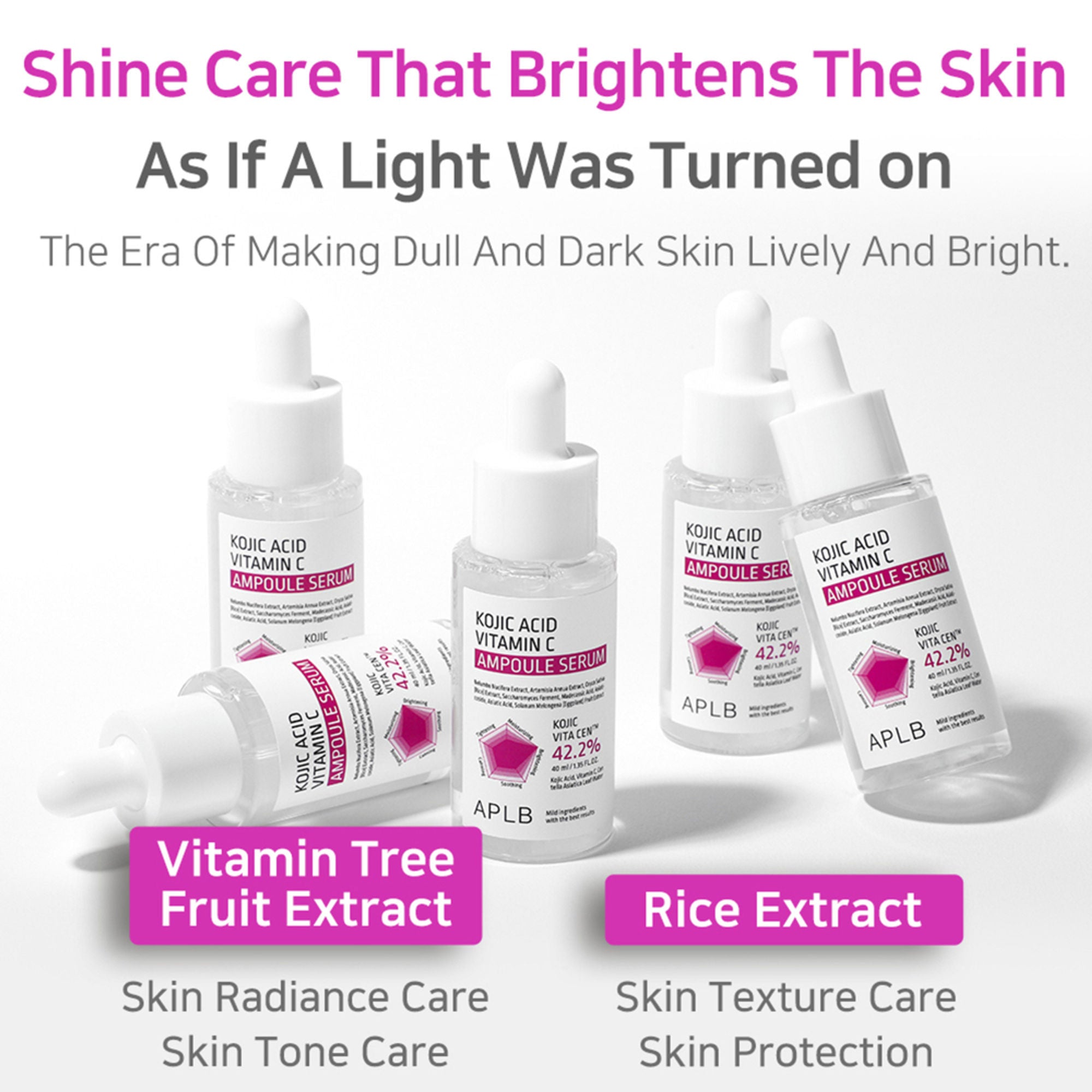 APLB Kojic Acid Vitamin C Ampoule Serum - Distacart
