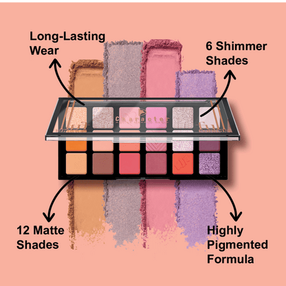 Character 18 Color Eyeshadow Palette - Smoky Elegance Cfc002 - Distacart