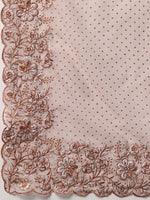 Thumbnail for kasee Mauve Polka Dots Embroidered Saree - Distacart