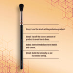 Thumbnail for Miss Claire M12 - Fluffy Eyeshadow Blending Brush (Black) - Rose Gold - Distacart