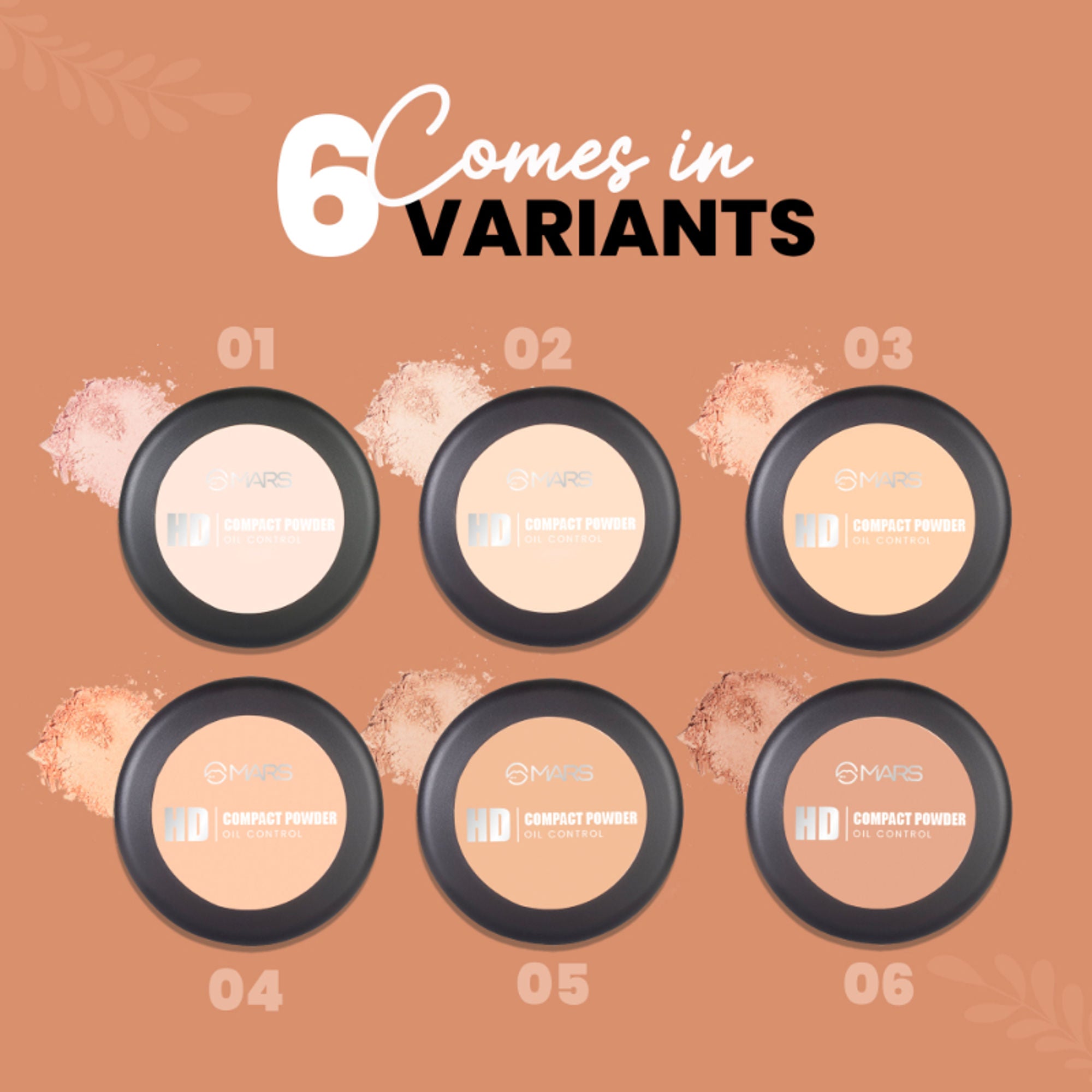 MARS Cosmetics HD Mattifying Compact Powder - 05 Nutmeg