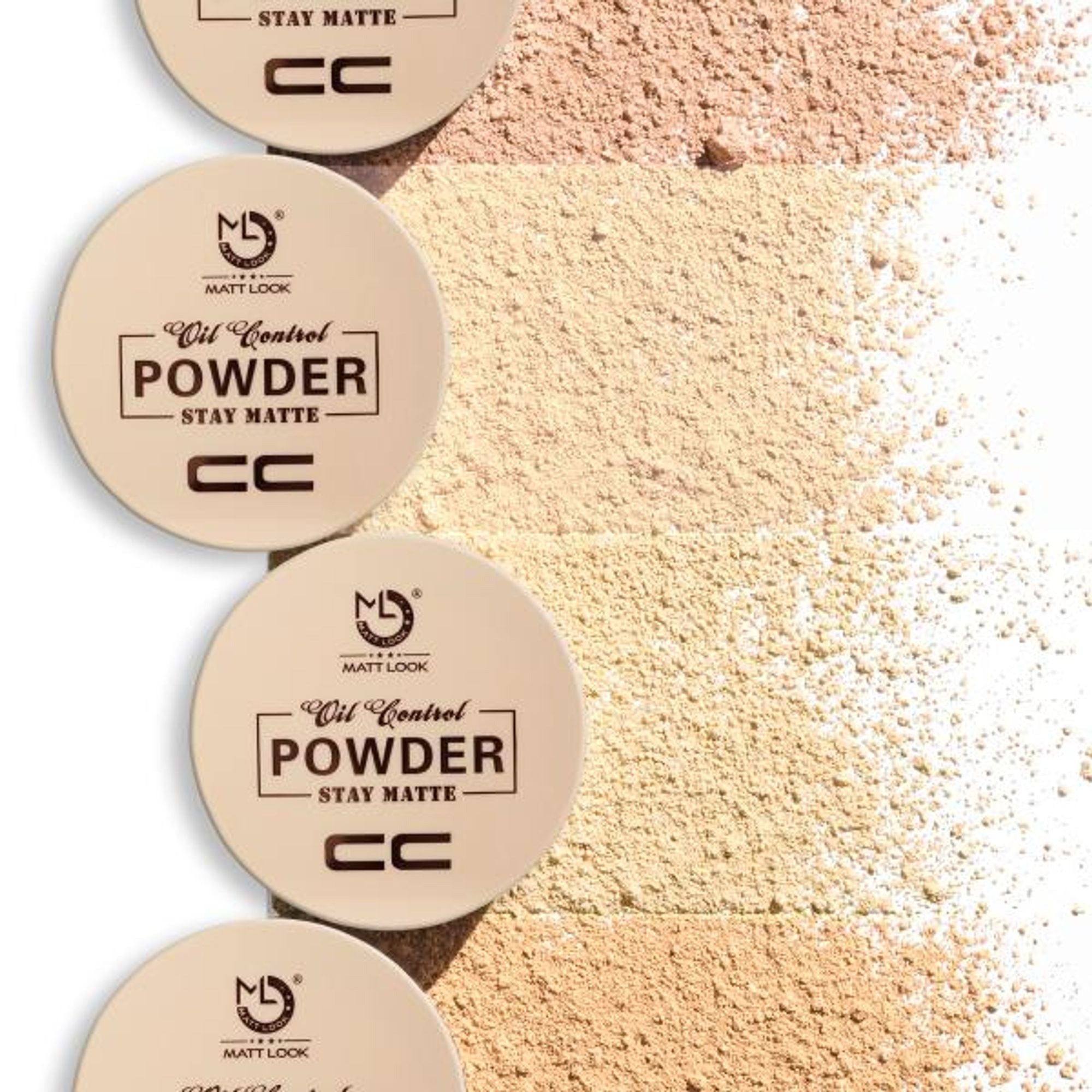 Matt Look CC Oil Control Stay Matte Powder - Light - Distacart