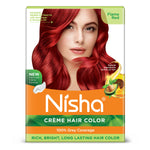 Thumbnail for Nisha Creme Hair Color for Women - Flame Red - Distacart