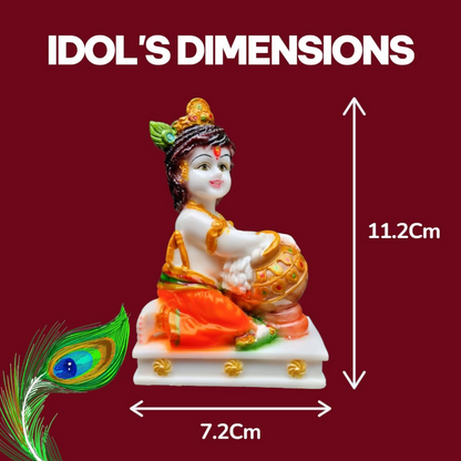RIANZ Bal Roop Laddu Gopal Ji Idol - Multicolor - Dista