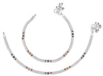 Thumbnail for AanyaCentric Silver Plated Traditional Anklets Payal - Classic and Stylish for Women and Girls - Distacart