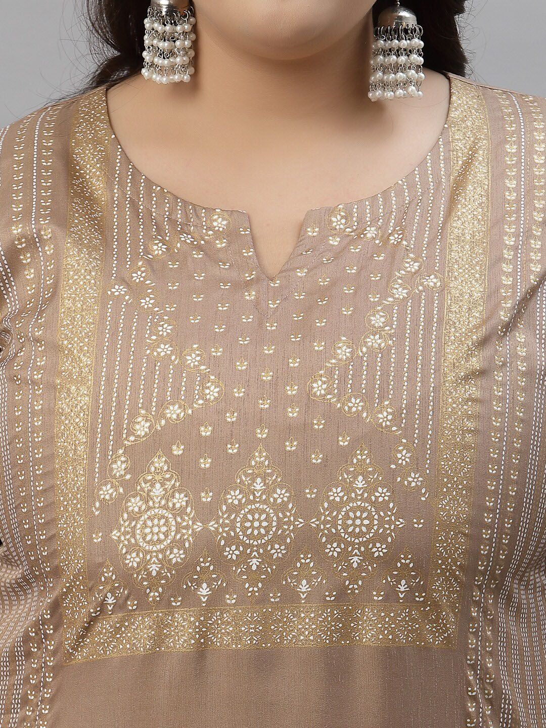 Sztori Ethnic Motifs Printed Regular Kurta with Palazzos - Distacart