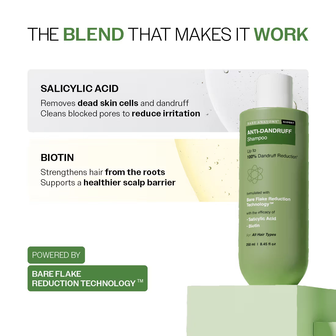 Bare Anatomy Expert Anti-Dandruff Shampoo with Salicylic Acid & Biotin - Distacart