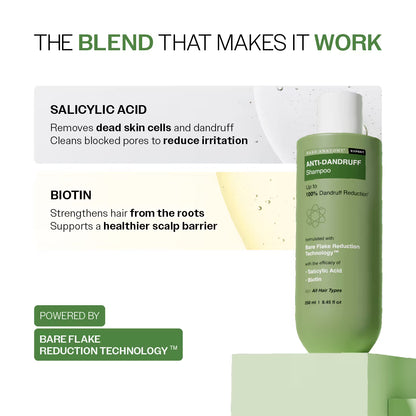 Bare Anatomy Expert Anti-Dandruff Shampoo with Salicylic Acid & Biotin - Distacart