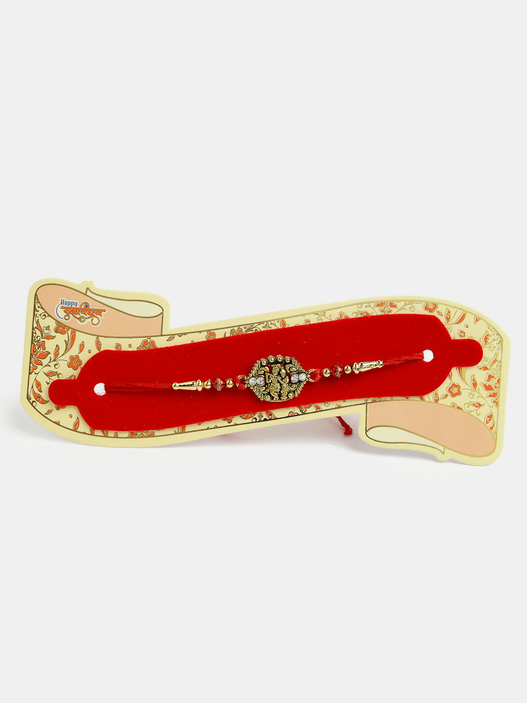 NVR Men Set of 4 Multicolor Radha Krishna & Peacock Design Rakhi With Roli Chawal - Distacart