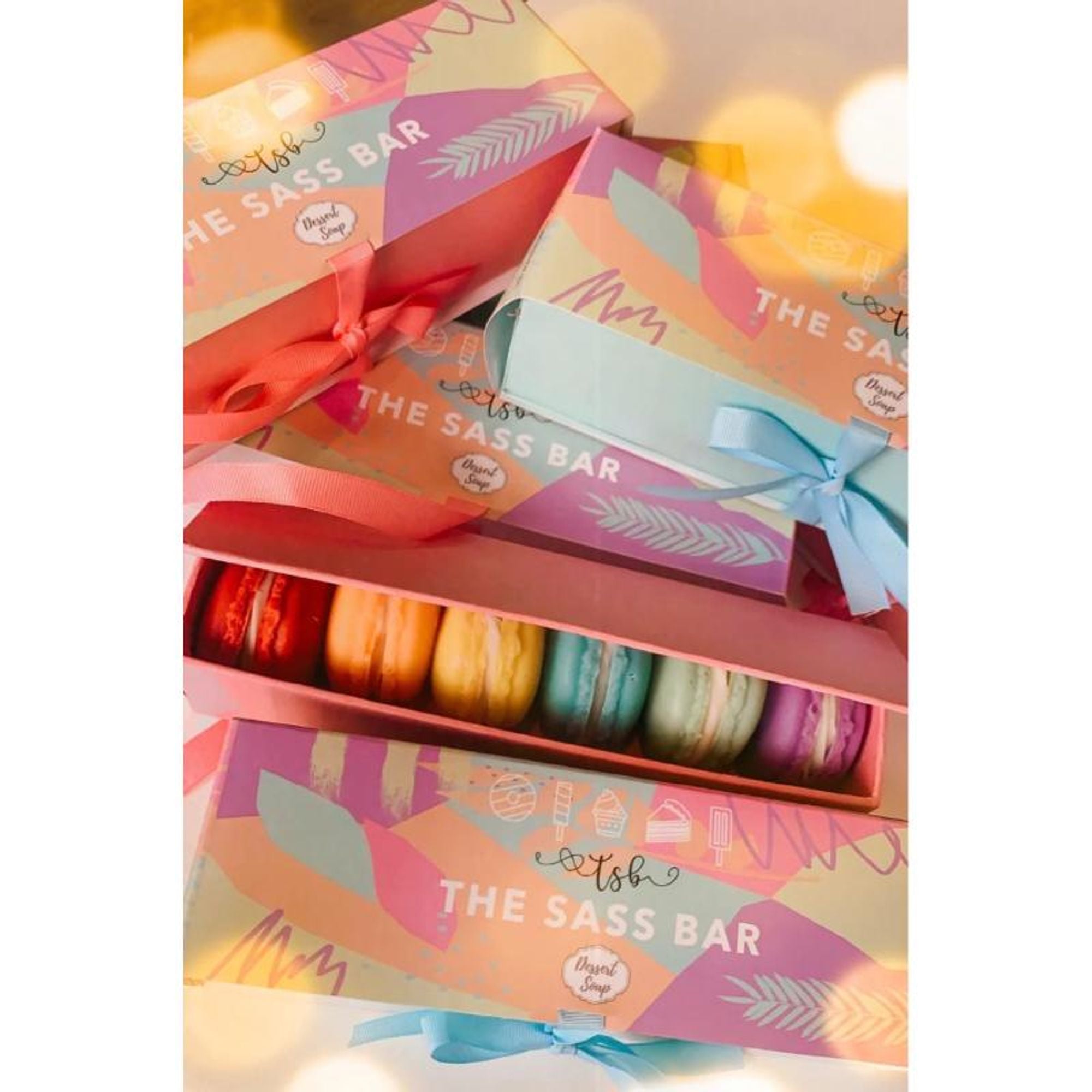 The Sass Bar Macaron Soap Box - Distacart