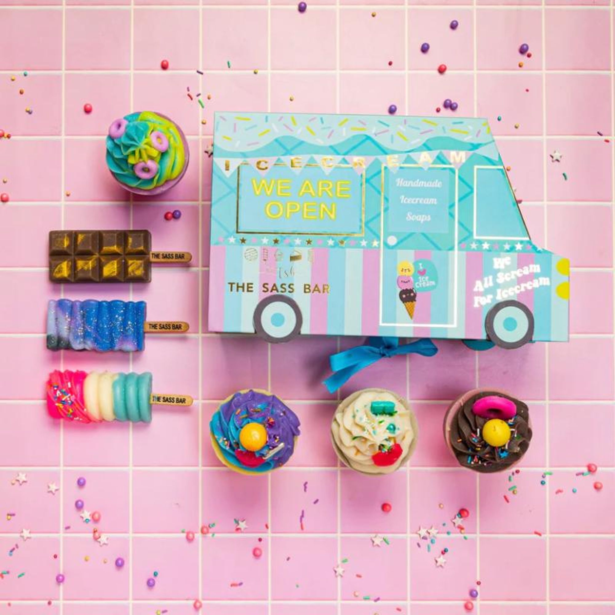 The Sass Bar Ice-Cream Truck Soap Gift Box - Distacart