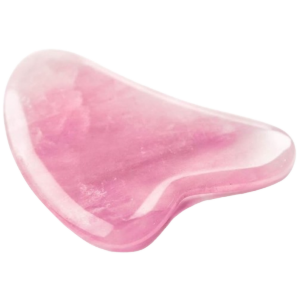 Bronson Professional Rose Quartz Gua Sha Face Massage Tool - Dista