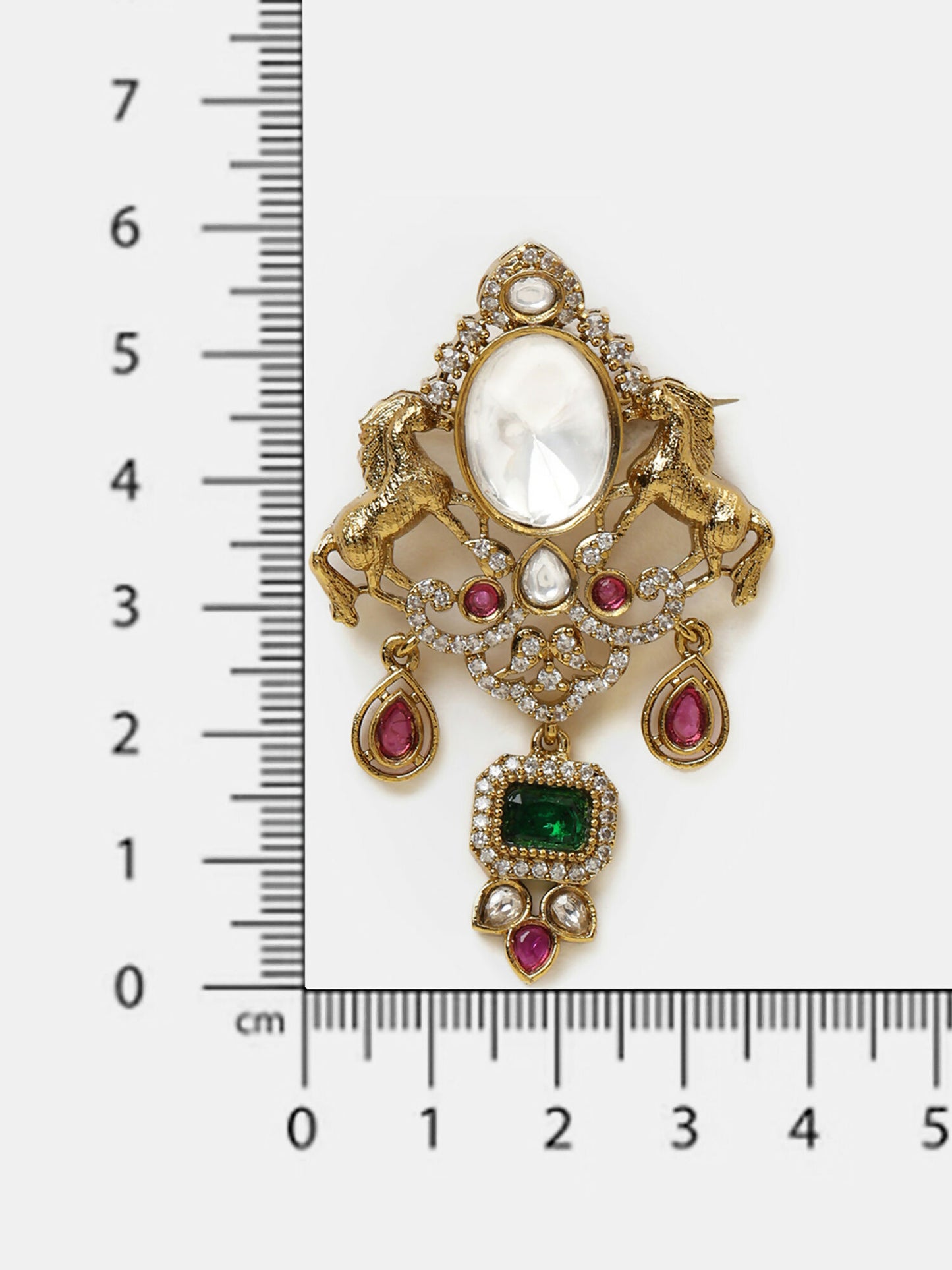 Ruby Raang Emerald Grace Brooch - Distacart