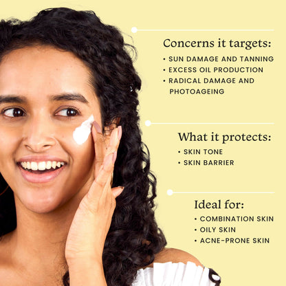 Foxtale Niacinamide Mattifying Sunscreen SPF 70+ PA++++ - Prevents Tanning, UVA/UVB Protection - Distacart