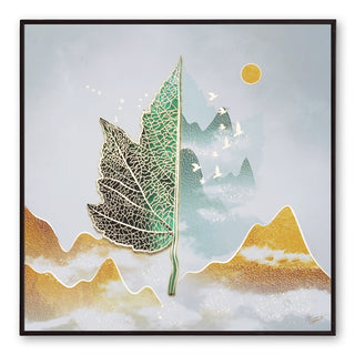 Tehzeeb Creations Golden Embossed Wall Painting